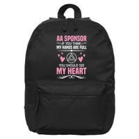 Alcoholics Anonymous Aa Sobriety Recovery Aa Na Sponsor 16 in Basic Backpack