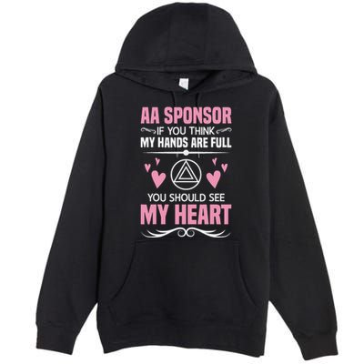 Alcoholics Anonymous Aa Sobriety Recovery Aa Na Sponsor Premium Pullover Hoodie
