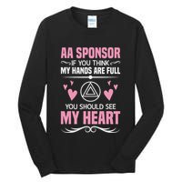 Alcoholics Anonymous Aa Sobriety Recovery Aa Na Sponsor Tall Long Sleeve T-Shirt