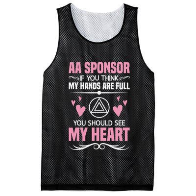 Alcoholics Anonymous Aa Sobriety Recovery Aa Na Sponsor Mesh Reversible Basketball Jersey Tank