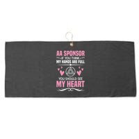 Alcoholics Anonymous Aa Sobriety Recovery Aa Na Sponsor Large Microfiber Waffle Golf Towel