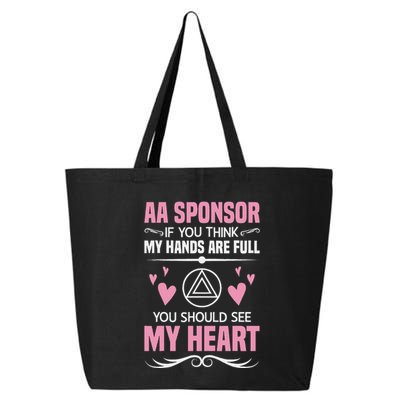 Alcoholics Anonymous Aa Sobriety Recovery Aa Na Sponsor 25L Jumbo Tote