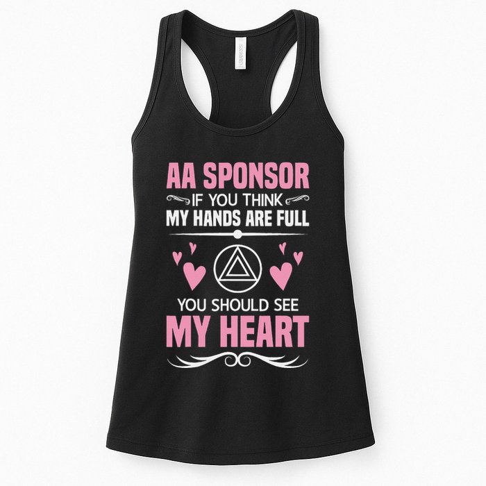 Alcoholics Anonymous Aa Sobriety Recovery Aa Na Sponsor Womens Tank Top