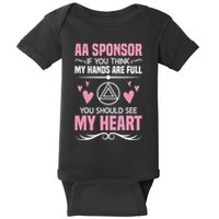 Alcoholics Anonymous Aa Sobriety Recovery Aa Na Sponsor Baby Bodysuit