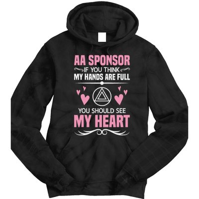Alcoholics Anonymous Aa Sobriety Recovery Aa Na Sponsor Tie Dye Hoodie
