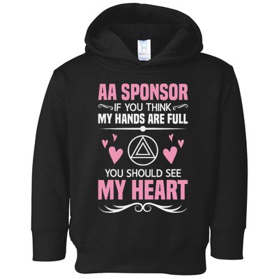 Alcoholics Anonymous Aa Sobriety Recovery Aa Na Sponsor Toddler Hoodie
