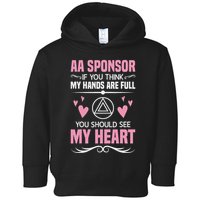 Alcoholics Anonymous Aa Sobriety Recovery Aa Na Sponsor Toddler Hoodie