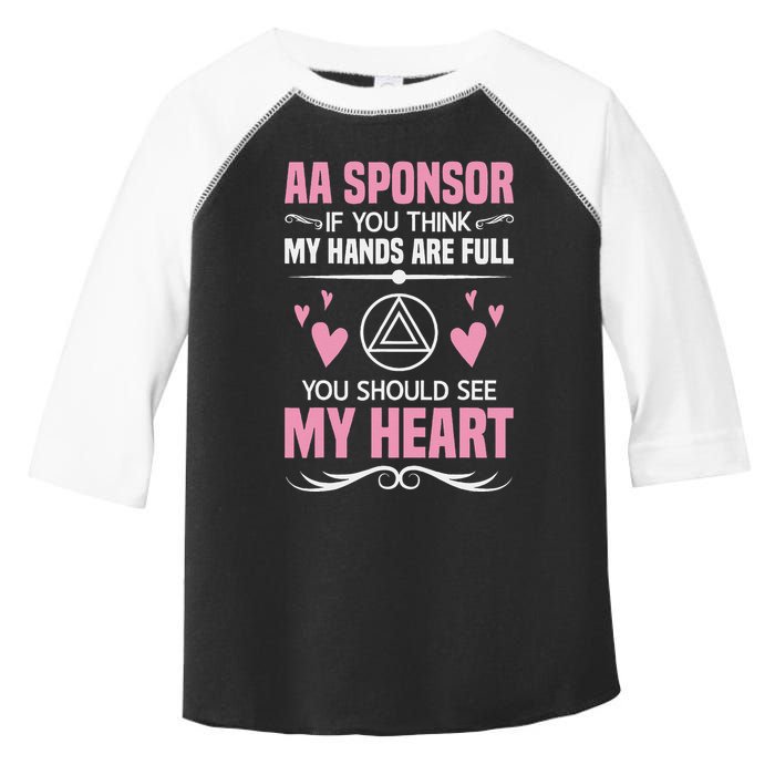 Alcoholics Anonymous Aa Sobriety Recovery Aa Na Sponsor Toddler Fine Jersey T-Shirt