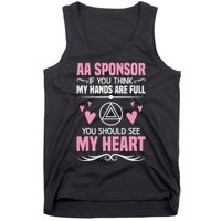 Alcoholics Anonymous Aa Sobriety Recovery Aa Na Sponsor Tank Top