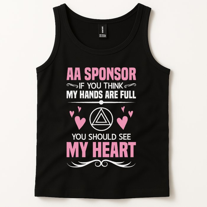 Alcoholics Anonymous Aa Sobriety Recovery Aa Na Sponsor Tank Top