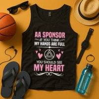 Alcoholics Anonymous Aa Sobriety Recovery Aa Na Sponsor Tank Top