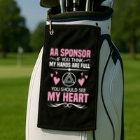 Alcoholics Anonymous Aa Sobriety Recovery Aa Na Sponsor Golf Towel