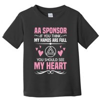 Alcoholics Anonymous Aa Sobriety Recovery Aa Na Sponsor Toddler T-Shirt