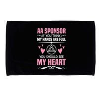 Alcoholics Anonymous Aa Sobriety Recovery Aa Na Sponsor Microfiber Hand Towel