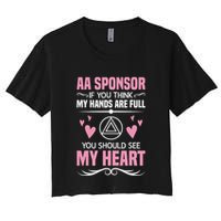 Alcoholics Anonymous Aa Sobriety Recovery Aa Na Sponsor Crop Top
