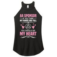 Alcoholics Anonymous Aa Sobriety Recovery Aa Na Sponsor Women's Perfect Tri Rocker Tank