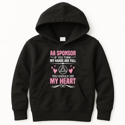 Alcoholics Anonymous Aa Sobriety Recovery Aa Na Sponsor Kids Hoodie