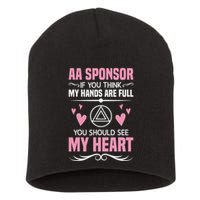 Alcoholics Anonymous Aa Sobriety Recovery Aa Na Sponsor Short Acrylic Beanie