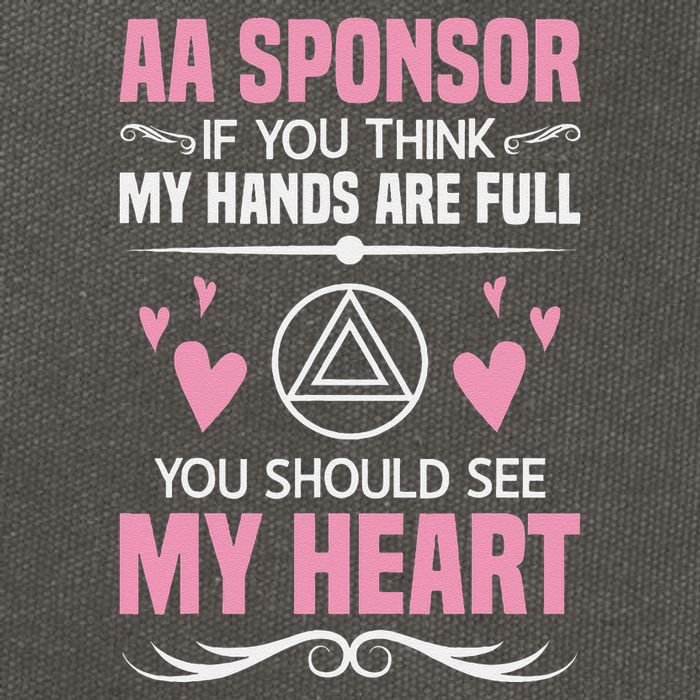 Alcoholics Anonymous Aa Sobriety Recovery Aa Na Sponsor Cotton Canvas Backpack