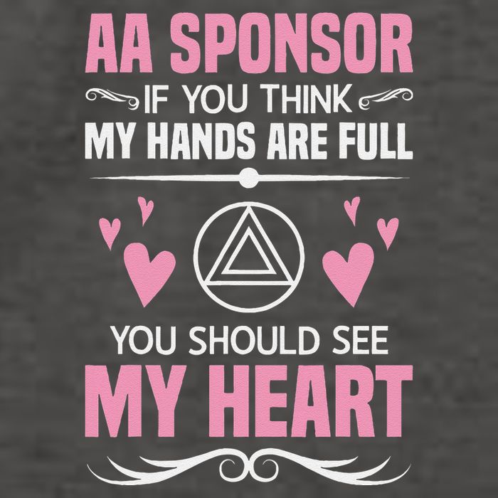 Alcoholics Anonymous Aa Sobriety Recovery Aa Na Sponsor Vector Backpack