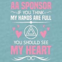 Alcoholics Anonymous Aa Sobriety Recovery Aa Na Sponsor Sueded Cloud Jersey T-Shirt