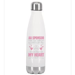 Alcoholics Anonymous Aa Sobriety Recovery Aa Na Sponsor Stainless Steel Insulated Water Bottle