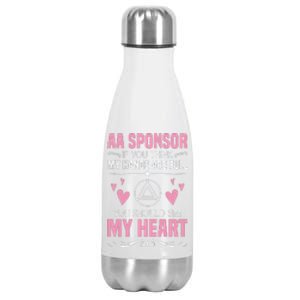 Alcoholics Anonymous Aa Sobriety Recovery Aa Na Sponsor Stainless Steel Insulated Water Bottle