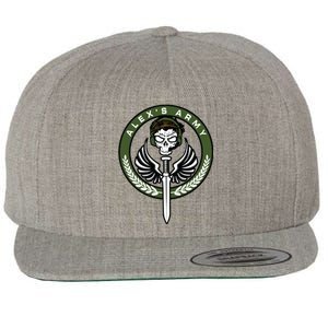 Alexs Army Wool Snapback Cap