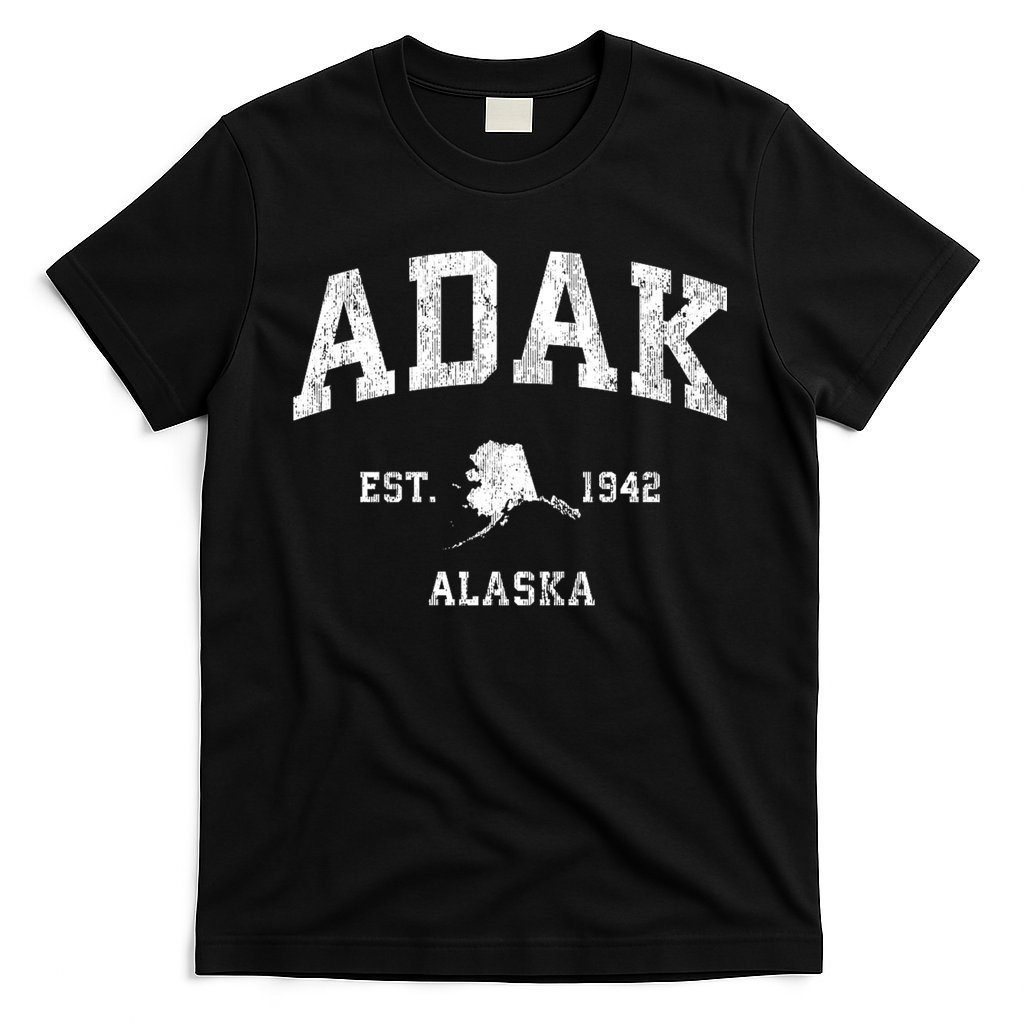 Adak Alaska Ak Vintage Athletic Sports Design T-Shirt