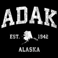 Adak Alaska Ak Vintage Athletic Sports Design Bucket Hat