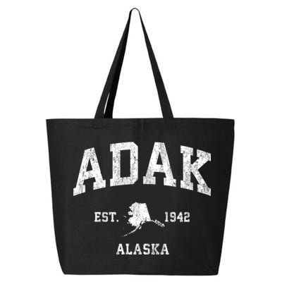 Adak Alaska Ak Vintage Athletic Sports Design 25L Jumbo Tote