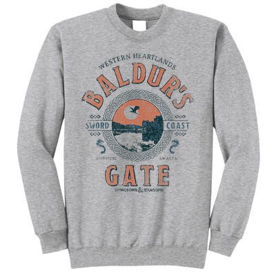 Adventure Awaits At Baldurs Gate Tall Sweatshirt