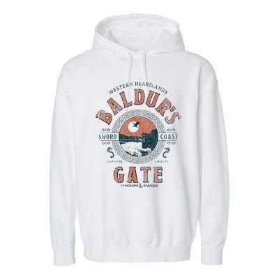 Adventure Awaits At Baldurs Gate Garment-Dyed Fleece Hoodie