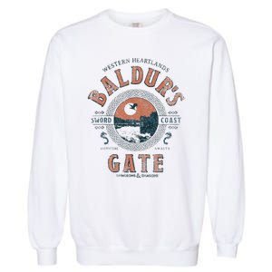 Adventure Awaits At Baldurs Gate Garment-Dyed Sweatshirt