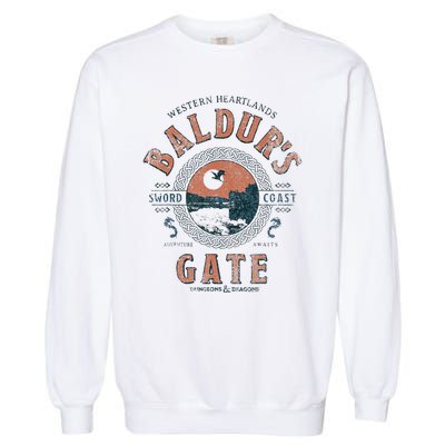 Adventure Awaits At Baldurs Gate Garment-Dyed Sweatshirt