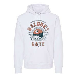 Adventure Awaits At Baldurs Gate Premium Hoodie