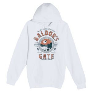 Adventure Awaits At Baldurs Gate Premium Pullover Hoodie