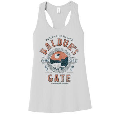 Adventure Awaits At Baldurs Gate Women's Racerback Tank