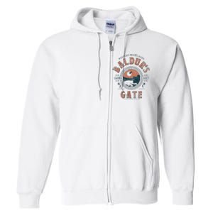 Adventure Awaits At Baldurs Gate Full Zip Hoodie