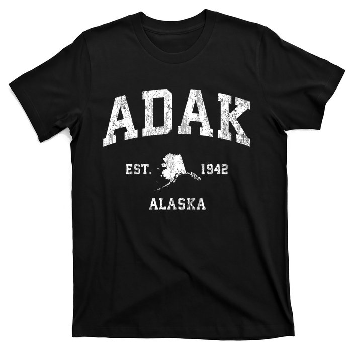 Adak Alaska Ak Vintage Athletic Sports Design T-Shirt