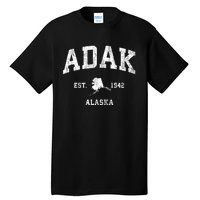 Adak Alaska Ak Vintage Athletic Sports Design Tall T-Shirt