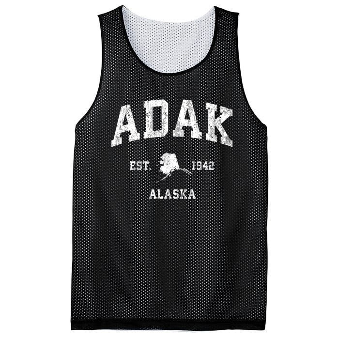 Adak Alaska Ak Vintage Athletic Sports Design Mesh Reversible Basketball Jersey Tank