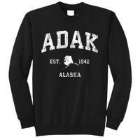 Adak Alaska Ak Vintage Athletic Sports Design Tall Sweatshirt