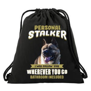 American Akita American Akita gift for mother's day Drawstring Bag