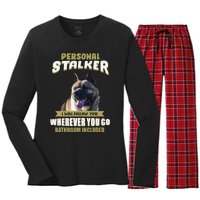 American Akita American Akita gift for mother's day Women's Long Sleeve Flannel Pajama Set 