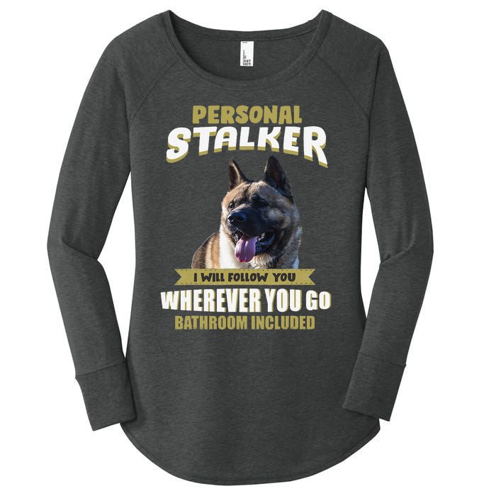 American Akita American Akita gift for mother's day Women's Perfect Tri Tunic Long Sleeve Shirt