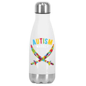 Autism Awareness Autism Warrior Gift Stainless Steel Insulated Water Bottle