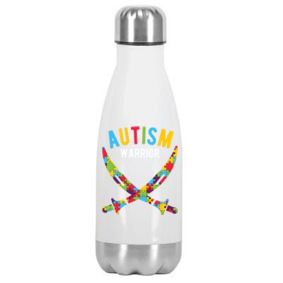 Autism Awareness Autism Warrior Gift Stainless Steel Insulated Water Bottle