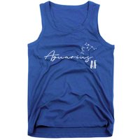 Aquarius Af And Funny Zodiac Sign Gift Cool Gift Tank Top