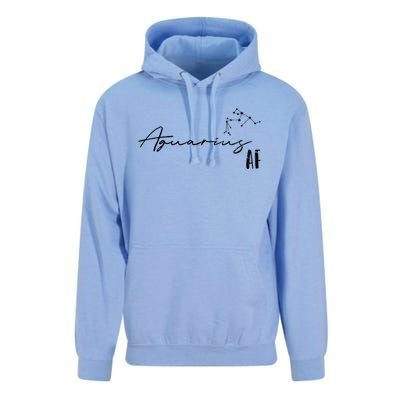 Aquarius Af And Funny Zodiac Sign Gift Cool Gift Unisex Surf Hoodie